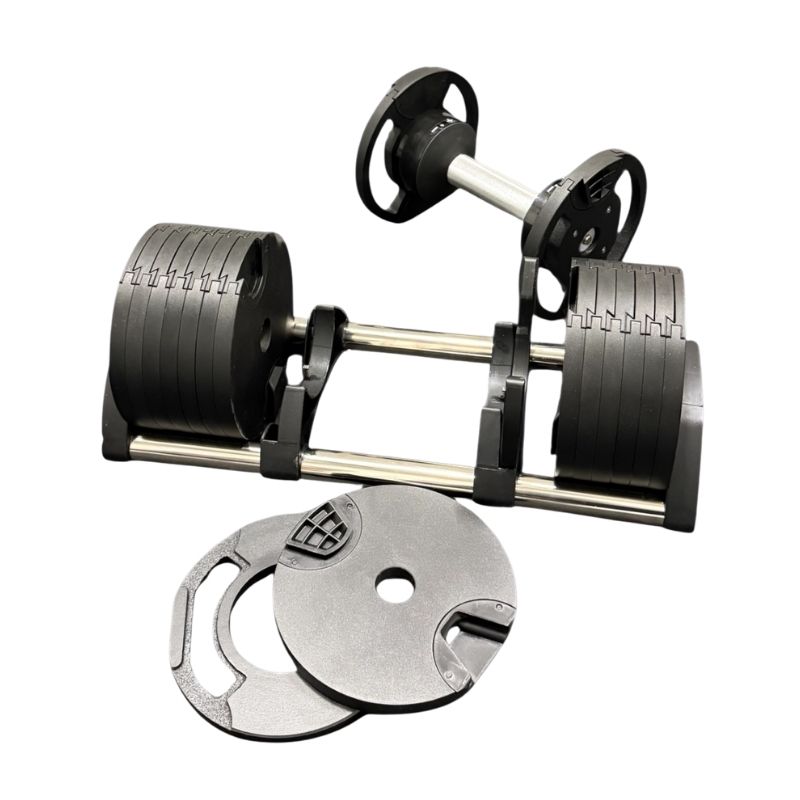 Adjustable Dumbbells - Black - Image 3